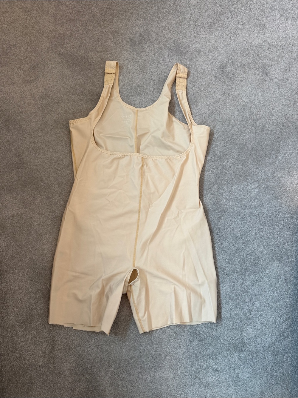 Women's Nude Full-Body Shapewear Bodysuit with Adjustable Straps